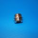 Chrome plated brass adapter: Male 24/100, M15/21